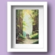 Limited Edition Print of an Old Couple Walking through the Galway Woodlands by Galway Artist Pat Flannery.jpeg