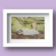 Limited Edition Print of a Mother swan cradling her cygnet in watercolour on paper by Galway Artist Pat Flannery.jpeg