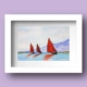 Watercolour Print of Galway Hooker Boats, racing home in Connemara, Co Galway in Ireland by Galway Artist Pat Flannery.jpeg