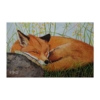 An Original Painting of an Irish Fox Deep in Sleep in Watercolour by Galway Artist Pat Flannery.jpeg