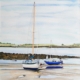 An Original Watercolour Painting of Sailboats Awaiting the Tide by Galway Artist Pat Flannery.jpeg