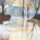 An Original Watercolour Painting of Snowy Scene by Galway Artist Pat Flannery.jpeg
