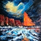 An Original Watercolour Painting of a Scene of Stormy Seas by Galway Artist Pat Flannery.jpeg