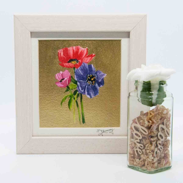 A Beautiful Framed Painting of Anemonies by Galway Artist Pat Flanery.jpeg